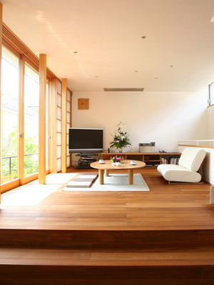 L'intérieur d'une maison