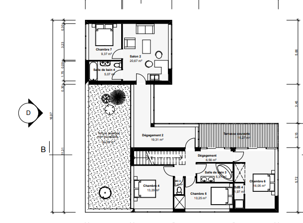 Plan étage maison Athenis Archionline