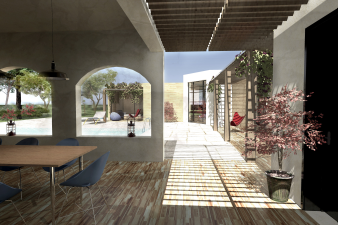 Vue intérieure Villa Lecce Archionline