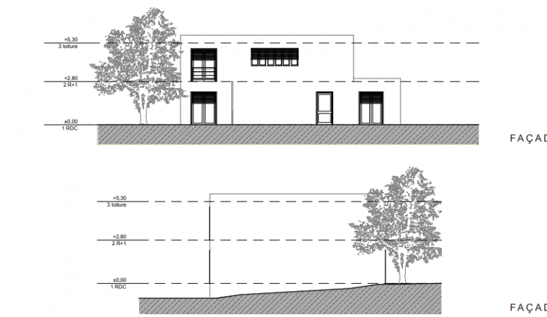 Plan de façade Amanda