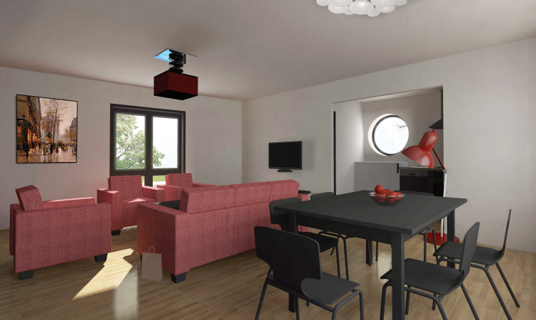 Intérieur maison Bobine Archionline