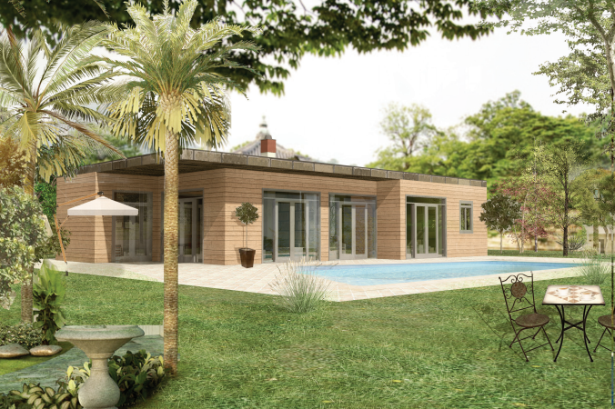 Maison Sonia perspective extérieure Archionline