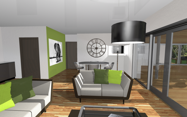 Vue intérieure salon Maison Carrout