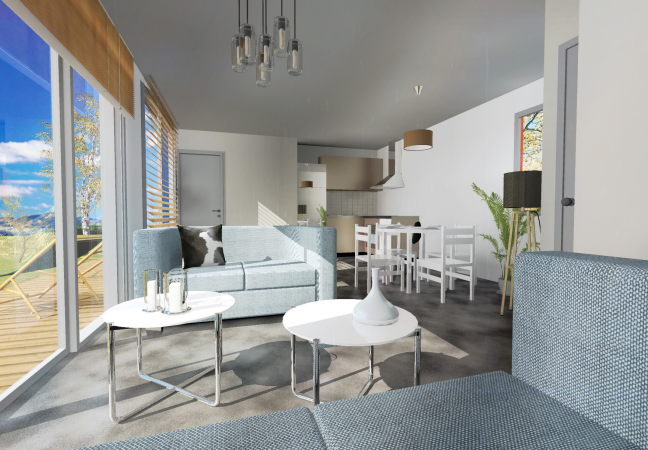 Intérieur maison container