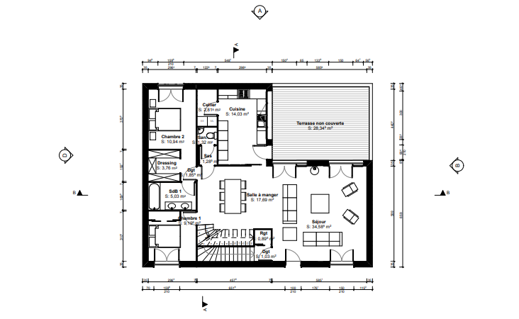 Plan maison Amanda