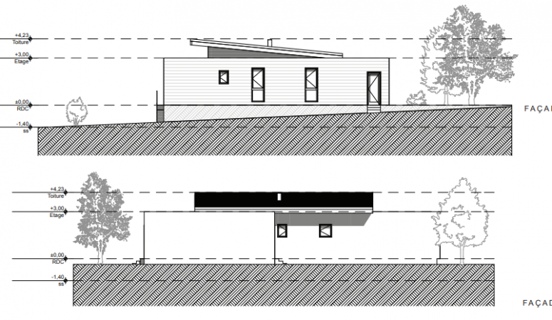 Façade Savenay Archionline