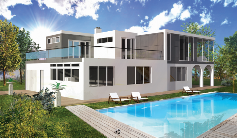 Extérieur maison trebuchet archionline