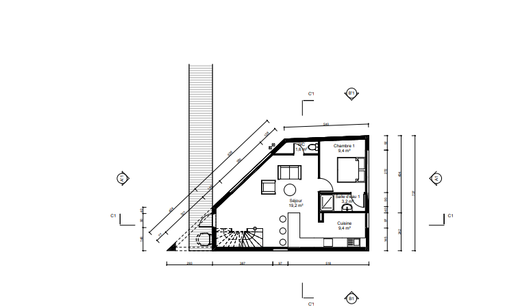 rez de chaussée maison titanic archionline