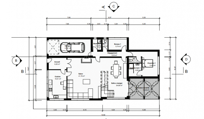 Maison trebuchet plan RDC archionline