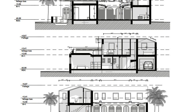 Plan de coupe Dakar Archionline