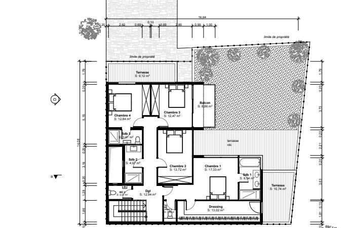 plan de maison bamako étage