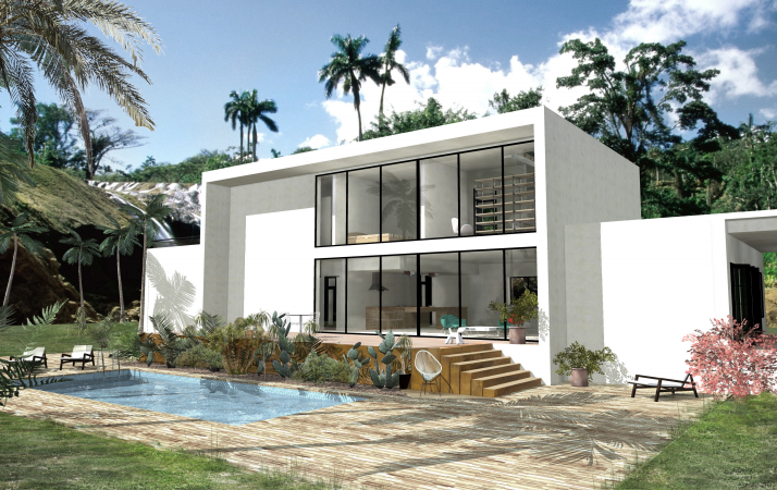 Extérieur villa Sorobaca archionline