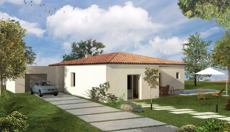 Plan de perspective Villa Tuchan